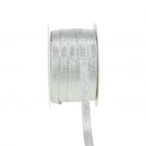 kohteita Joulunauha lurex hopea 10mm 50m