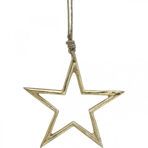 kohteita Joulukoristeen tähti, adventtikoristeet, tähtiriipus Golden B15,5cm