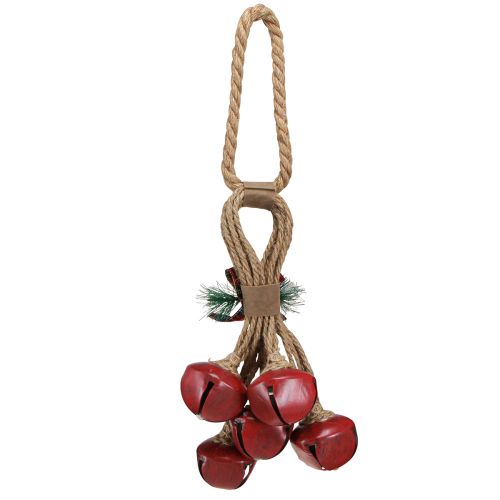 kohteita Joulukoristeita ripustetuille punaisille kelloille jousella 51cm