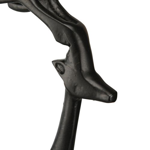 Floristik24 Jouluhahmo porokoriste metallimusta 17×8×38,5cm