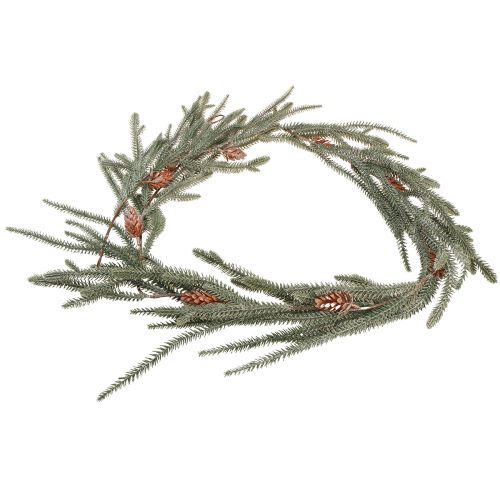 kohteita Jouluseppele kuusen seppelekäpyjä Frost 180cm