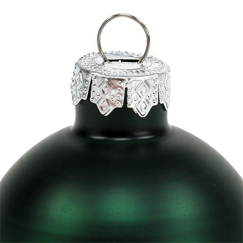 Floristik24 Joulupallo Ø4cm tummanvihreä 24 kpl