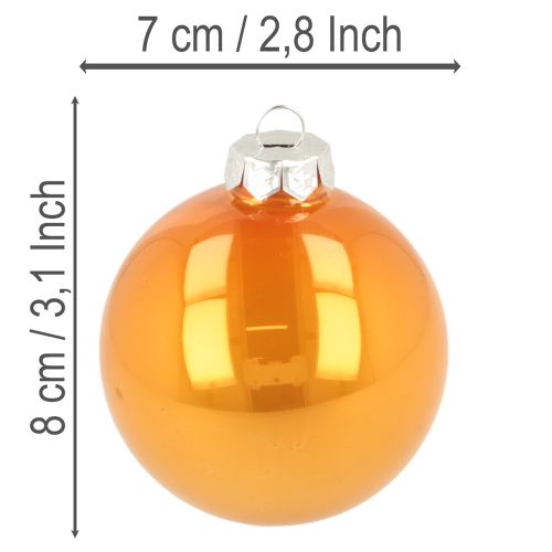 Joulupallosetti, värikkäät joulukuusenpallot, 75 mm, 14 kpl | Floristik24.fi