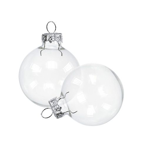kohteita Joulupallolasi Ø4cm kirkas 24 kpl