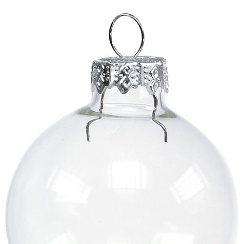 kohteita Joulupallolasi Ø4cm kirkas 24 kpl