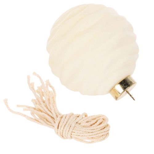 Joulupallokoriste, valkoinen,
