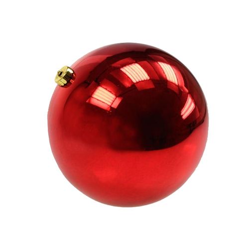 Joulupallo muovinen pieni Ø14cm punainen 1kpl