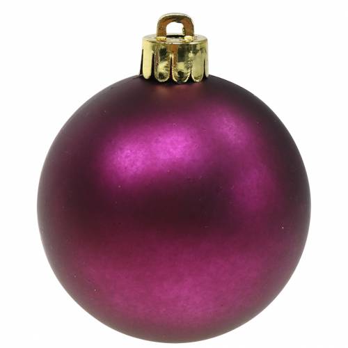 Floristik24 Joulukuusenkoristeet Joulupallo violetti Ø6cm 12kpl