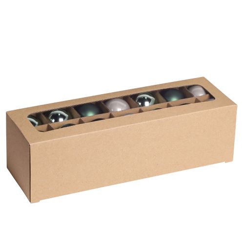 kohteita Joulupallot lasipuupallot vihreä harmaa 4cm 24 kpl