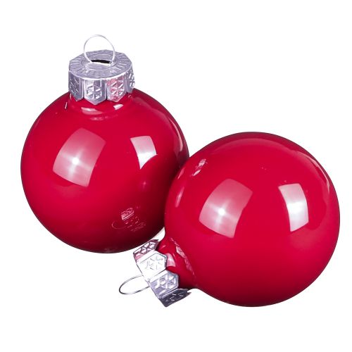 Floristik24 Joulupallot lasikuiset punaiset Ø4cm 24 kpl
