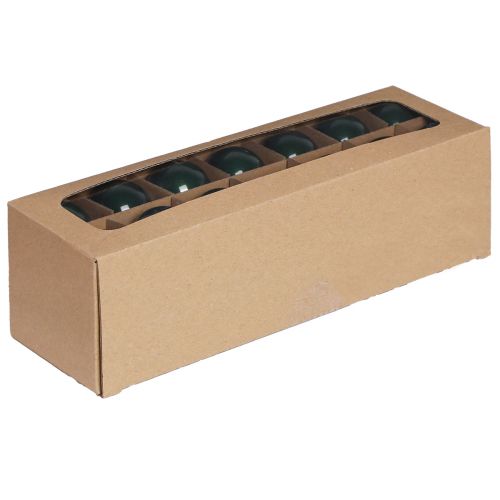 Floristik24 Joulupallot lasiset minipuupallot vihreät Ø4cm 24 kpl