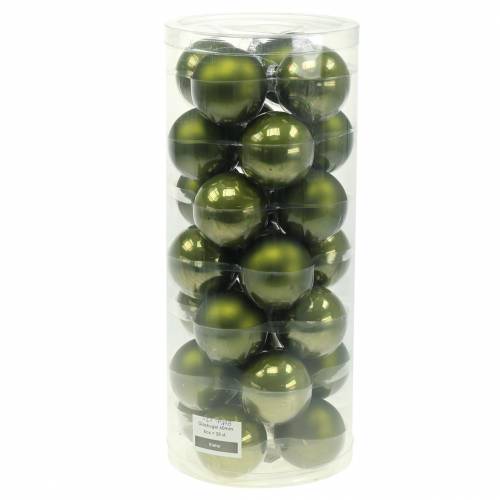 kohteita Joulupallot lasinvihreästä sekoituksesta Ø6cm 24 kpl