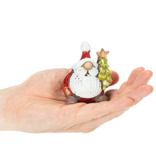 Joulupukkihahmo joulukuusenkoristeella, 7 cm, 2 kpl | Floristik24.fi