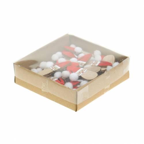 Floristik24 Scatter koristeet Joulupukin päätypuu 4,5cm 36s