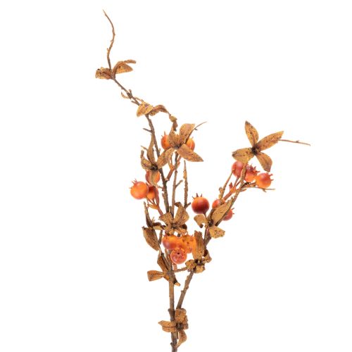 Keinotekoinen orapihlajan oksa, syyskoriste, 75cm