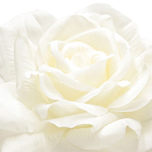 kohteita Valkoinen ruusu Fake Rose varressa Silk Flower Fake Rose L72cm Ø13cm