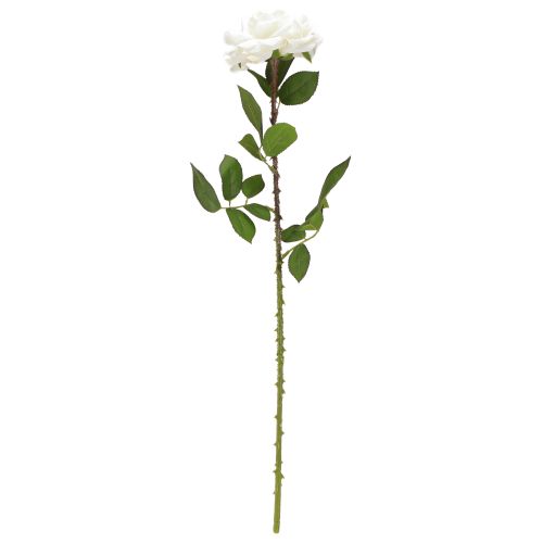 kohteita Valkoinen ruusu Fake Rose varressa Silk Flower Fake Rose L72cm Ø13cm