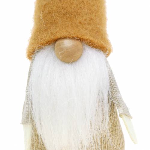 kohteita Gnome parta ruskea, valkoinen, luonnollinen 16cm 2kpl