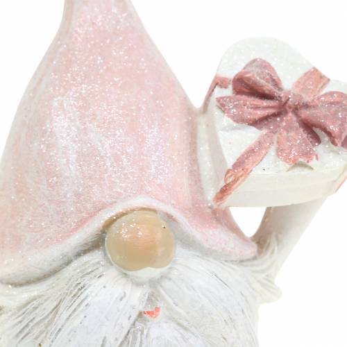 Floristik24 Joulukoristeita gnome pinkki / valkoinen 11,5cm 2kpl