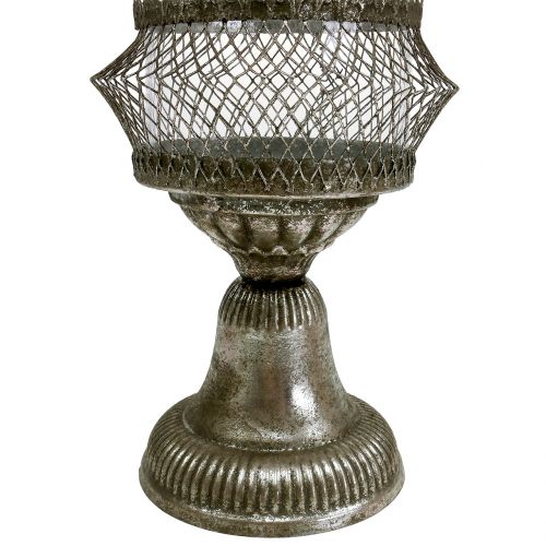 Floristik24 Lyhty antiikkilasia ja metallia Ø14cm K27cm