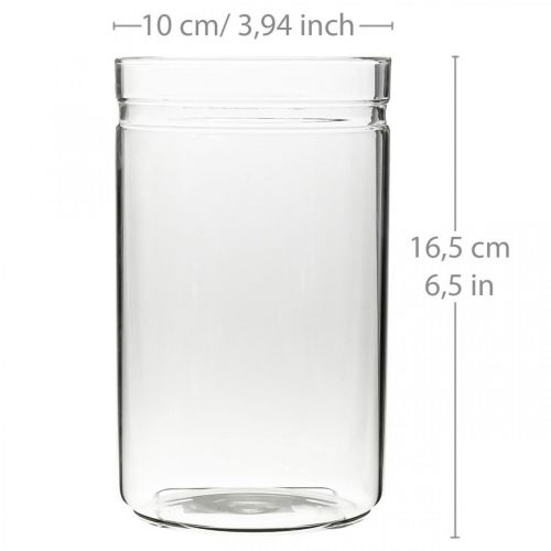 kohteita Kukkamaljakko, lasisylinteri, lasimaljakko pyöreä Ø10cm K16,5cm