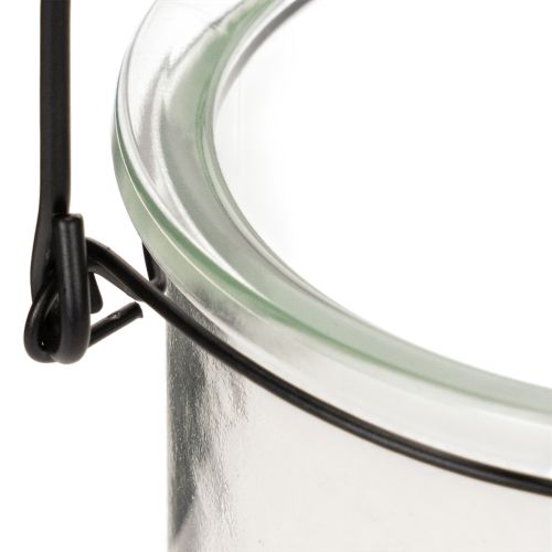 Lasinen riippuvalyhty Ø12cm K12.5cm 2 kpl | Floristik24.fi