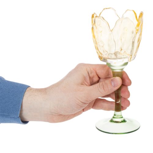 kohteita Tulppaani-tuikkukuppi, kukka-aihe, koriste romanttiseen tunnelmaan ja eleganttiin tunnelmaan, 20 cm