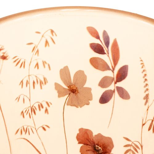 kohteita Lasinen tuikkukuppi kukka-aiheella kodikkaisiin hetkiin, 18 cm