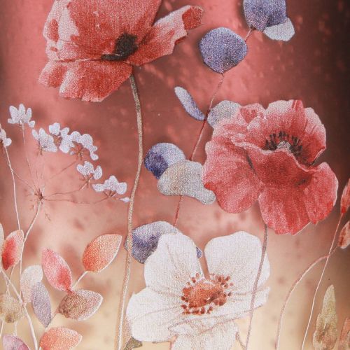 kohteita Koristeellinen lasilyhty kukkakuviolla tyylikkääseen kodin sisustukseen, 12,5 cm, 2 kpl