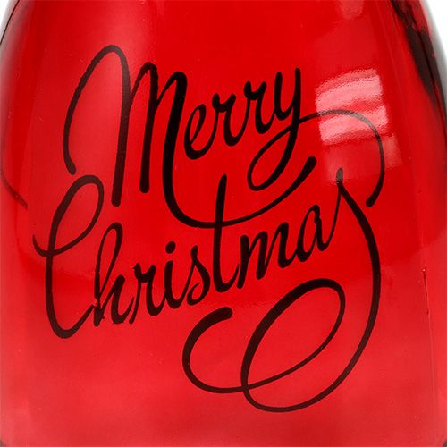 Floristik24 Lyhty valaisevalla punaisella Ø12cm K14,5cm