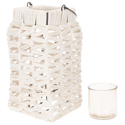 Riippuva lyhty, kesäkoriste, makramee K35.5cm L19cm | Floristik24.fi