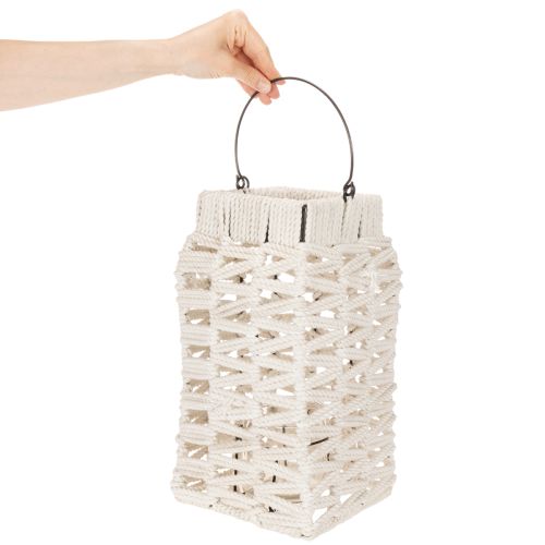 Riippuva lyhty, kesäkoriste, makramee K35.5cm L19cm | Floristik24.fi