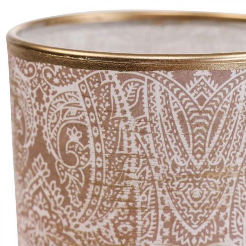 kohteita Lyhty Lasi Tea Light Teline Paisley Pattern Ø8cm K9cm 2kpl