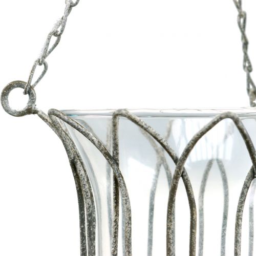 Floristik24 Riippuva lyhtyharmaa Ø14cm K45cm