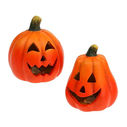 Floristik24 Lyhdyt kurpitsa LED oranssilla 10cm 4kpl