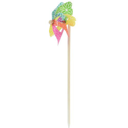kohteita Pinwheel pink turkoosi värikäs kesäkoristelu Ø15cm K48cm 3kpl