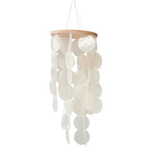 Floristik24 Tuulikello Capiz-helmiäiskuoret luonnollinen L50cm