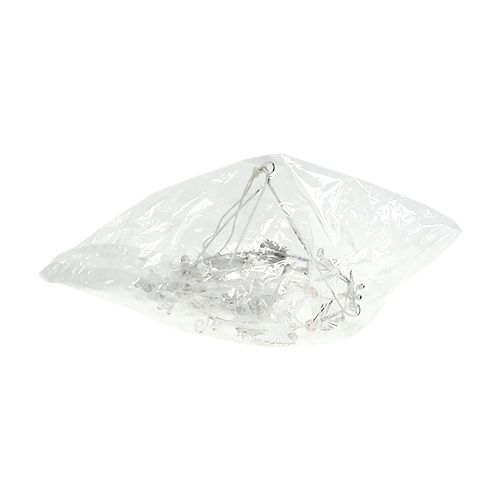 Floristik24 Tulikello Joulu Metalli Valkoinen Ø17cm