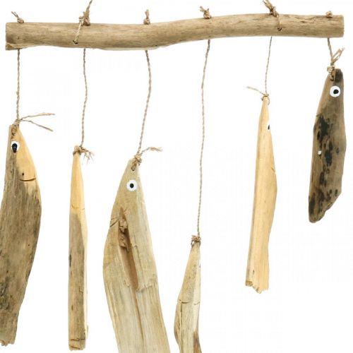 kohteita Merellinen kalakoriste, ajopuu tuulikello, puinen koriste L50cm W30cm L50cm W30cm