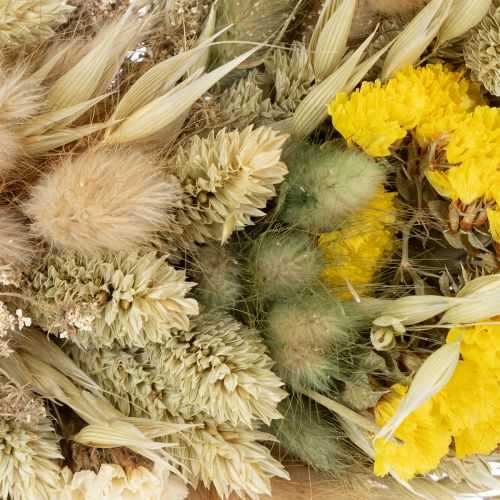 kohteita Kuivakukkaseppele, luonnonmukainen koriste pöydälle, olohuoneeseen ja eteiseen, 25 cm