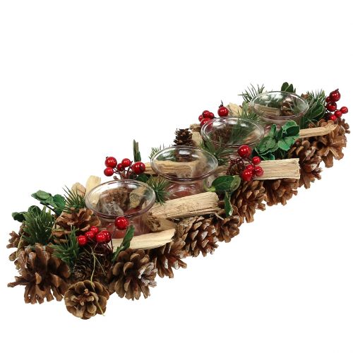 Floristik24 Joulukynttiläasetelma Luonto 45cm