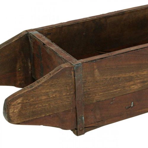 kohteita Vintage puinen laatikko istutuskone tiilen muotoinen puu 42×14,5cm