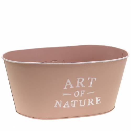 kohteita Kukkakulho soikea sinkki vanha pinkki istutuskone 27×18cm K12,5cm