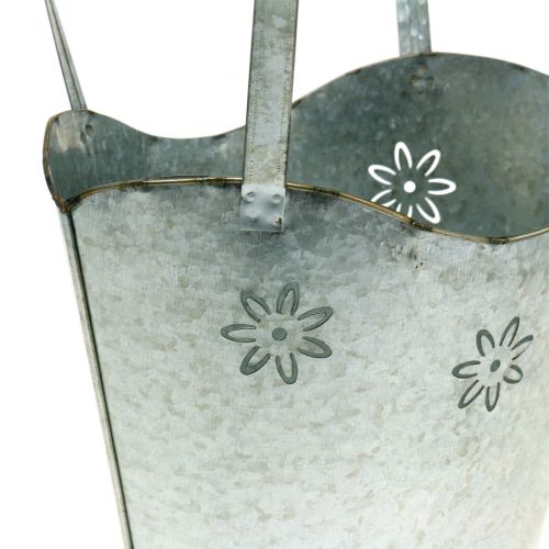 Floristik24 Sinkki istutuskassi H36cm