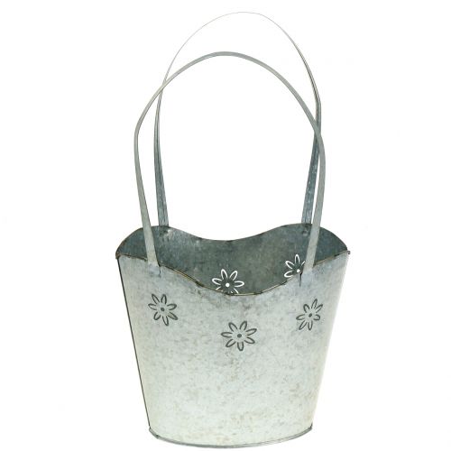 Floristik24 Sinkki istutuskassi H36cm