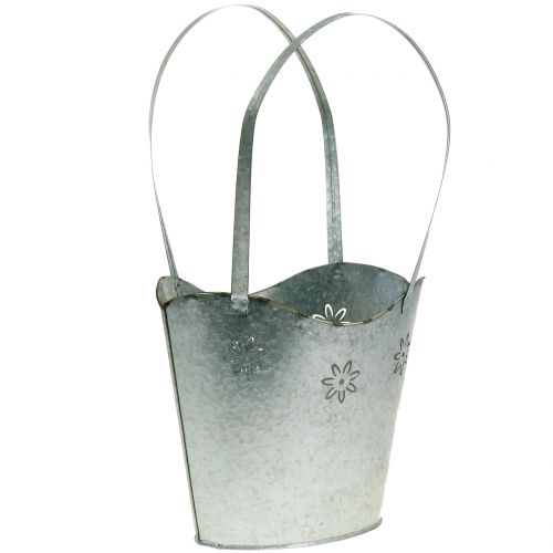Floristik24 Sinkki istutuskassi H36cm