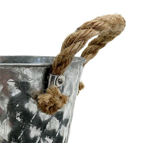 Floristik24 Sinkkipannu köysikahvoilla Ø12cm K10cm