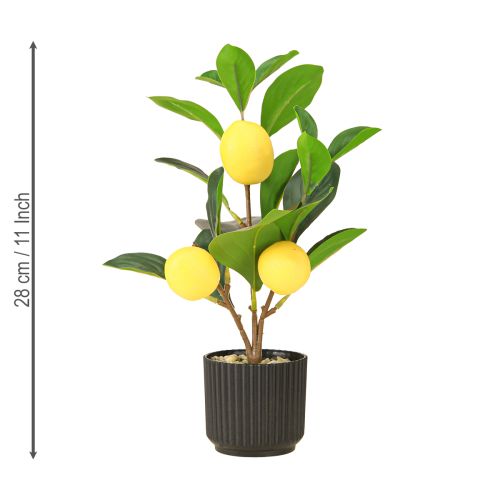 kohteita Sitruunapuu ruukussa Artificial vihreä keltainen, korkeus 28cm