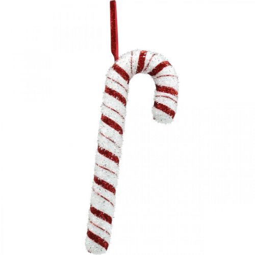 Deco Candy Cane Christmas Punainen Valkoinen Raidallinen K34cm