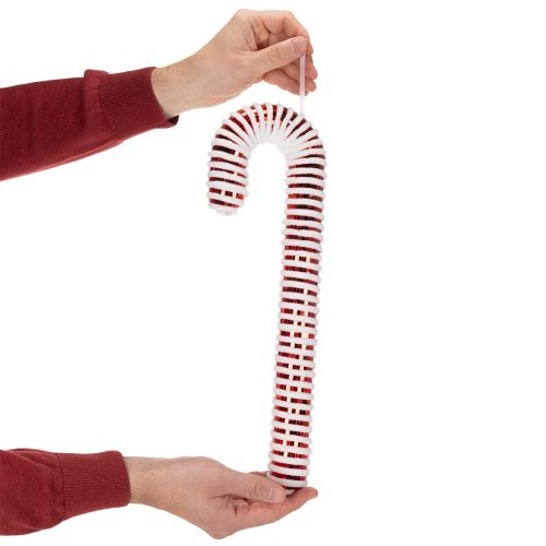 Keinotekoinen karkkikeppi XL joulukoriste 40cm | Floristik24.fi